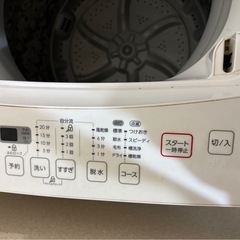お渡し先決定済 あげます! 6kg全自動洗濯機 50.5x53x92cm 2019 年製の画像