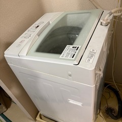 お渡し先決定済 あげます! 6kg全自動洗濯機 50.5x53x92cm 2019 年製の画像