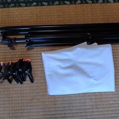 背景スタンド＋布のセットの画像