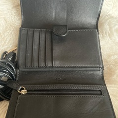 COACH 三つ折りミニショルダー財布の画像