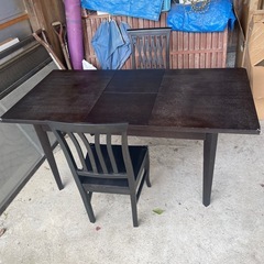 伸縮式ダイニングテーブル２人用〜の画像