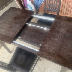 伸縮式ダイニングテーブル２人用〜の画像