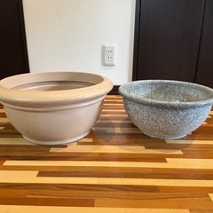 🌺2個メダカ鉢　金魚鉢の画像