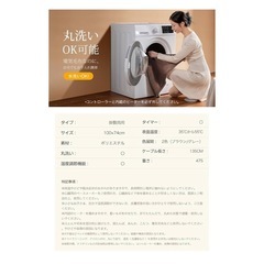 電気毛布 掛け敷き兼用 【3段階調温 LEDディスプレイ表示】 電気ブランケットの画像