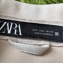 ■定価7990円❣️ZARA スエード風シャツジャケット　ベージュの画像