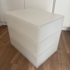 無印良品 ポリプロピレン 小物収納ケース 引出３段 半透明の画像