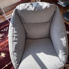 無印良品　空気でできたソファ　グレーの画像