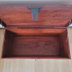 天然木製 ボックスベンチの画像