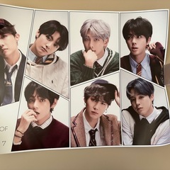 BTS のポスター5枚　
Map of the soul の画像