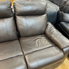 【トレファク神戸南店】ニトリ　3人掛け電動リクライニングソファー　ブラックです‼︎【取りに来られる方限定】の画像