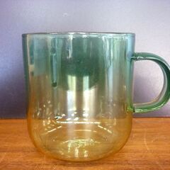 ☆BRUNO 耐熱ガラス製 スカイパターンマグ 2個セット Sunset Noon オレンジ グリーン ブルーノ マグカップ グラス 食器 札幌市 豊平区 平岸店の画像