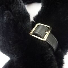 ( E-141 )ファーマフラー ５つまとめ売り ティペット フェイクファー ブラウン ブラック 黒 グレー マーブル Favola mila schonなど 中古の画像