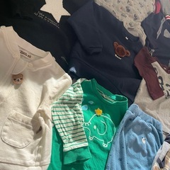 【条件あり無料】　子ども服　ベビー服　80 まとめ　セット　トップス　ボトムス　アウター　スリーパーの画像