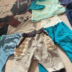 【条件あり無料】　子ども服　ベビー服　80 まとめ　セット　トップス　ボトムス　アウター　スリーパーの画像
