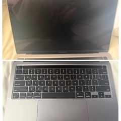 【ほぼ未使用】MacbookPro 13.6 スペースグレー USキーボード Appleの画像