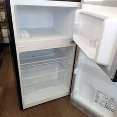 冷蔵庫 maxzen 2ドア 87L 冷蔵庫 JR087ML01GM マクスゼン 2023年製 80Lクラス 黒 ブラック 札幌 北20条店の画像