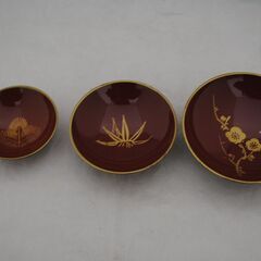 [1830]お屠蘇セット　赤　松竹梅の模様　昭和レトロ　お正月　縁起物の画像