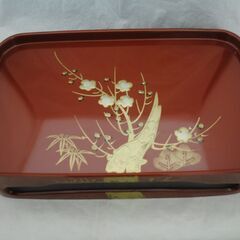 [1830]お屠蘇セット　赤　松竹梅の模様　昭和レトロ　お正月　縁起物の画像