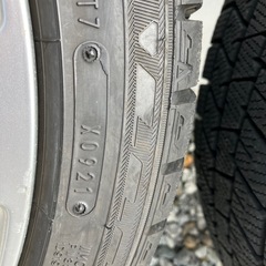 【アウディホイールキャップ付き】アウディA6純正ホイール18インチ&DUNLOPスタッドレスタイヤセット2021年製 の画像