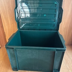 加工済み　コンテナボックス　大　グリーン　の画像