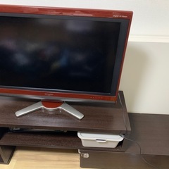 【12/29まで】32型テレビとテレビボードセットの画像