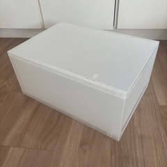 無印良品 ポリプロピレン 小物収納ケース 半透明 大 ①の画像