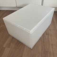 無印良品 ポリプロピレン 小物収納ケース 半透明 大 ①の画像