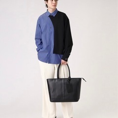 【新品未使用】tk.TAKEO KIKUCHI トートバッグ レザー メンズ レディース 本革の画像