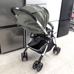 ベビーカー 生後1ヵ月～36ヶ月頃(体重15kg以下) 西松屋 スマートエンジェル 両対面式 カーキ色 ☆ 札幌市北区屯田 の画像
