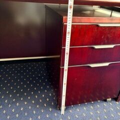 重厚感たっぷり家具セット 【事務用デスク／オフィスデスク】No.10の画像