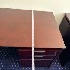 重厚感たっぷり家具セット 【事務用デスク／オフィスデスク】No.10の画像