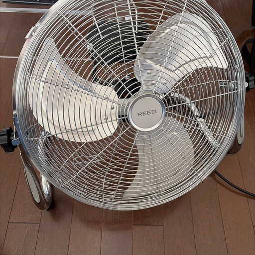 扇風機 ReeD フロアファン 40cm メタリックシルバー RD-AYF400-SR