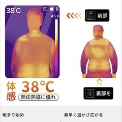 男女兼用電熱ベスト XL 8枚ヒーター 3段階温度調整の画像