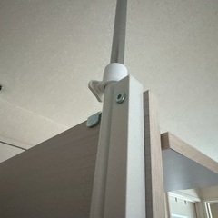 【本日中に受取可能な方のみ】未使用/突っ張りラック/ウォールラック/壁面収納/ホワイト(白)の画像