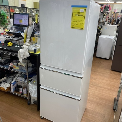 ☆ドリーム荒牧店☆ジモティー割引有☆【クリーニング済】ミツビシ/3ドア冷蔵庫/MR-CX33C-W/2018年製