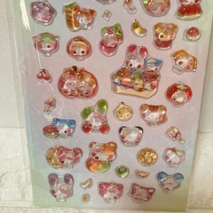 あわわちゃん☆立体クリアシールの画像