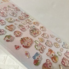あわわちゃん☆立体クリアシールの画像