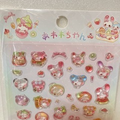 あわわちゃん☆立体クリアシールの画像