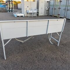 中古　現状　3槽　シンク　流し台　現場　排水　給水の画像