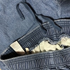 【美品】GU メンズ デニム ワイドパンツ Sサイズ 綿100%の画像