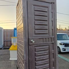 中古　1棟限り　和式　ポンプ式簡易水洗トイレ　現物　洋式ｶﾊﾞｰ仕様もOK　農園　畑　置き場の画像