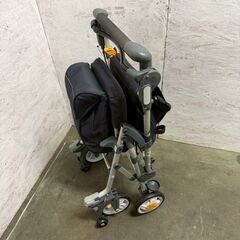 コンビ シルバーカー キャリースルーン J-23540 ネイビー 折りたたみ式 介護用品 歩行器 手押し車 歩行補助 A1035の画像