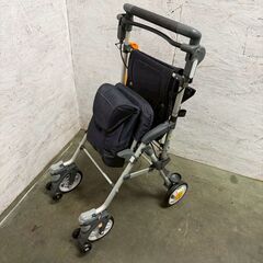 コンビ シルバーカー キャリースルーン J-23540 ネイビー 折りたたみ式 介護用品 歩行器 手押し車 歩行補助 A1035の画像