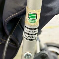 コンビ シルバーカー キャリースルーン J-23540 ネイビー 折りたたみ式 介護用品 歩行器 手押し車 歩行補助 A1035の画像