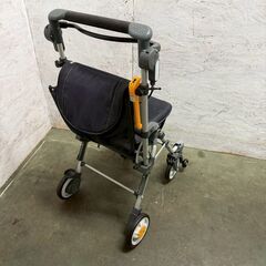 コンビ シルバーカー キャリースルーン J-23540 ネイビー 折りたたみ式 介護用品 歩行器 手押し車 歩行補助 A1035の画像