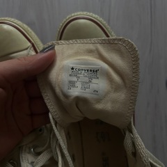 converse ベージュ　スニーカー　24.5cmの画像
