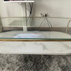 Franc franc レガート コーヒーテーブル L ゴールド の画像