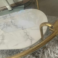 Franc franc レガート コーヒーテーブル L ゴールド の画像