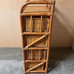 藤　ラタン　引き出し4段の画像