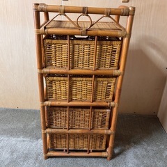 藤　ラタン　引き出し4段の画像